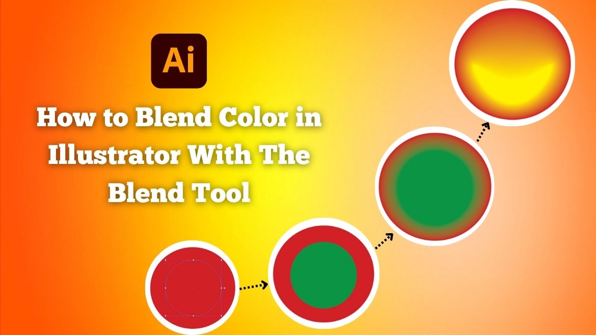trappe Forudsætning græs How to Blend Color in Illustrator With The Blend Tool
